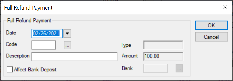 Ward Refund Patient Adjustments