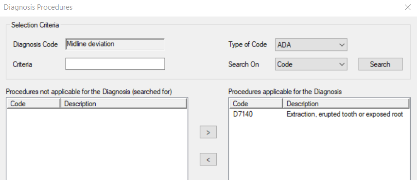 Clinical Diagnosis Codes